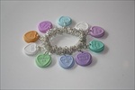 love hearts charm bracelets